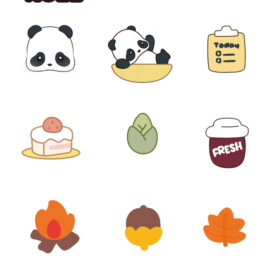 胖达呦限定贴纸