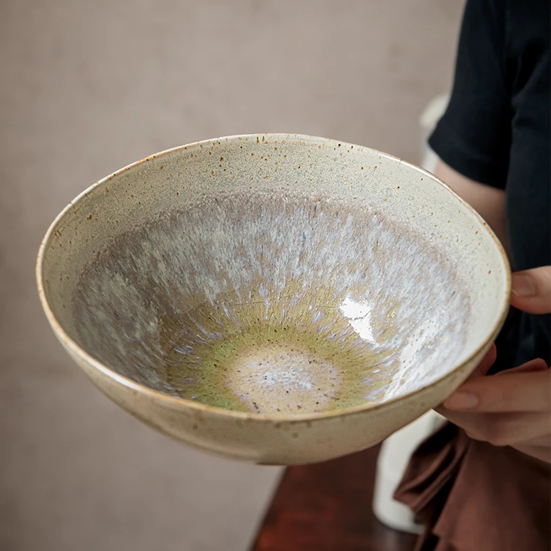 〖小悠家推荐〗超漂亮不规则沙拉碗高档餐厅菜碗陶瓷特色斗笠面碗