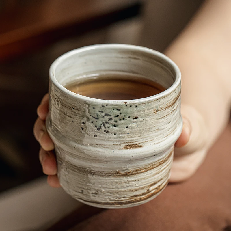 〖小悠家推荐〗怀旧葫芦手握杯侘寂杯复古陶瓷杯子咖啡杯日式茶杯