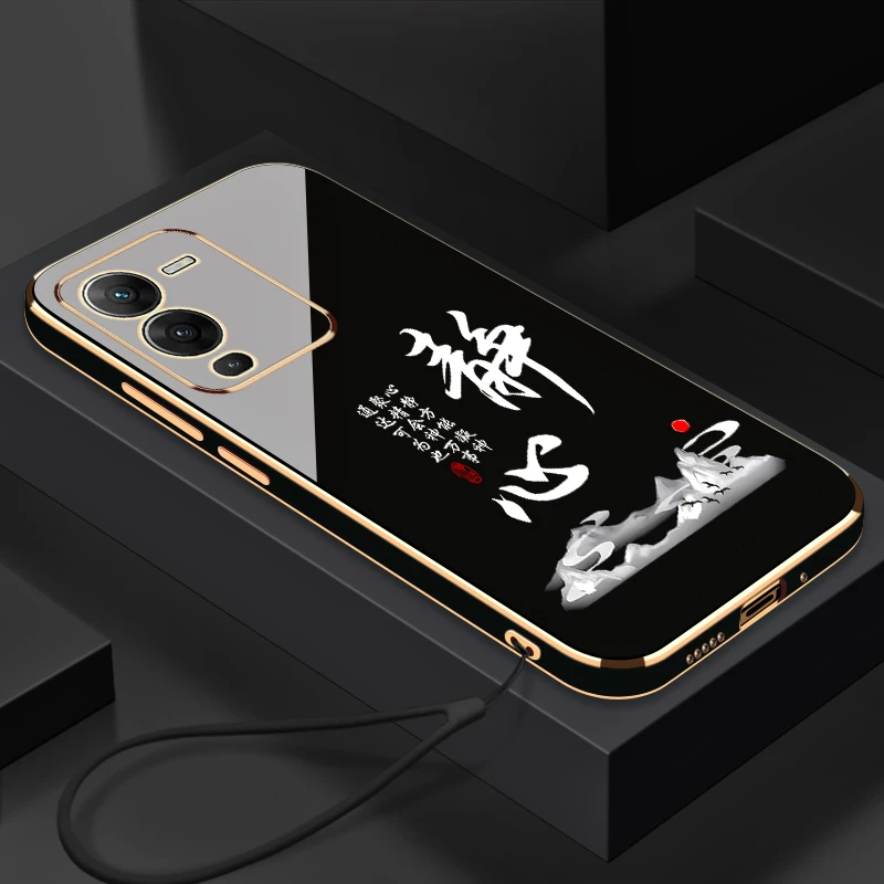 适用于电镀静心VIVOS15Pro手机壳全包防摔硅胶软壳【送挂绳】