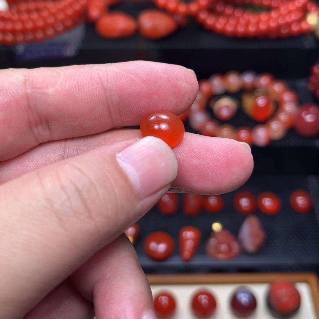 【闪购商品】南红玛瑙戒面未镶嵌兔*头