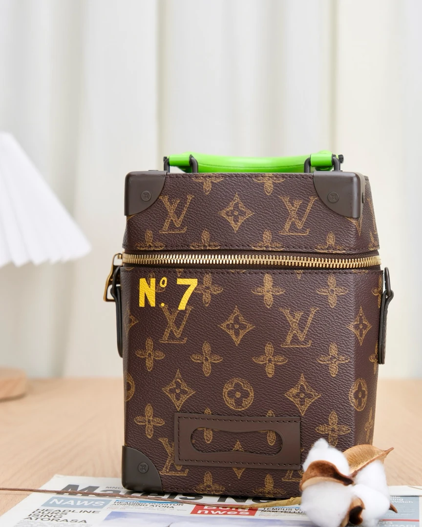 99新 LV 嘉壹/99新(6508)LV N7标识可手提单肩斜挎包棕老花