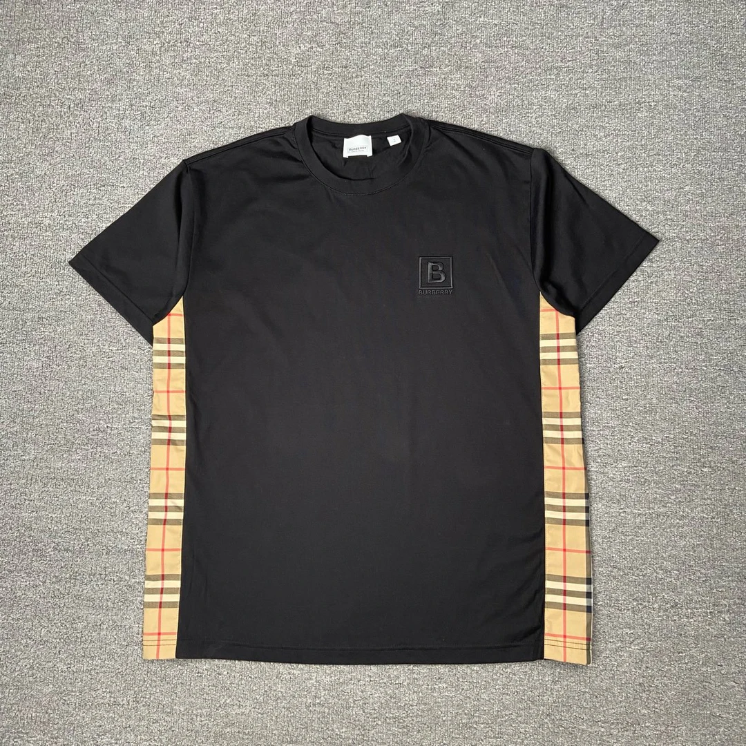 CDBURBERRY格纹刺绣Logo夏季短袖/全新闲置/公价4200/53396