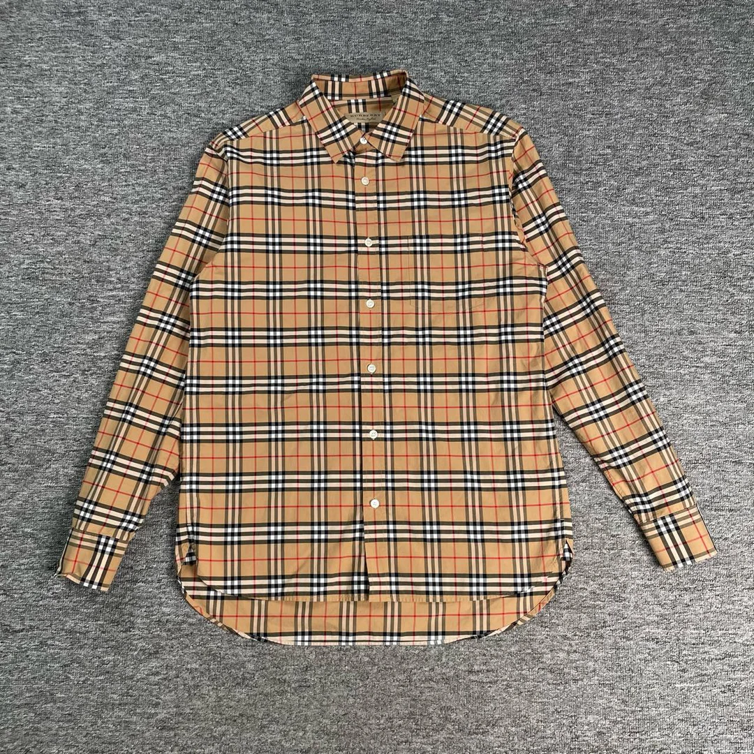 CQ Burberry经典格纹衬衫/M码/98新/公价4000/55705