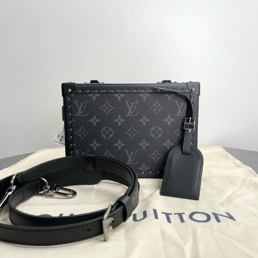 Lv clutch box黑老花硬箱