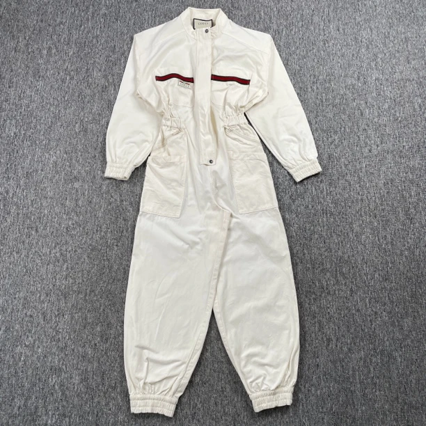 Gucci米色连体工装裤/XS码/99新/2408/W6180