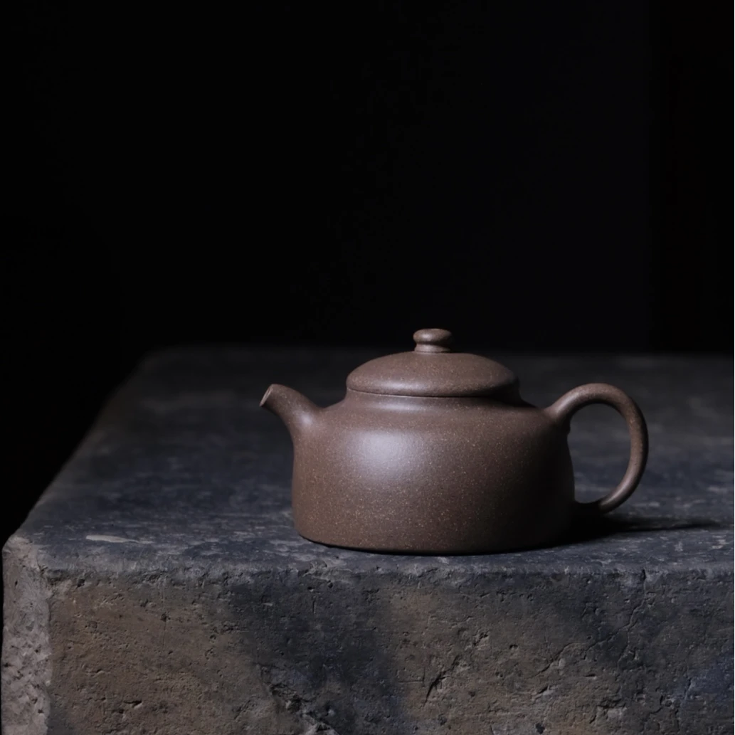 泽物 顾占明新品 百纳 老段泥125cc师承吴云峰全手工紫砂壶半月壶