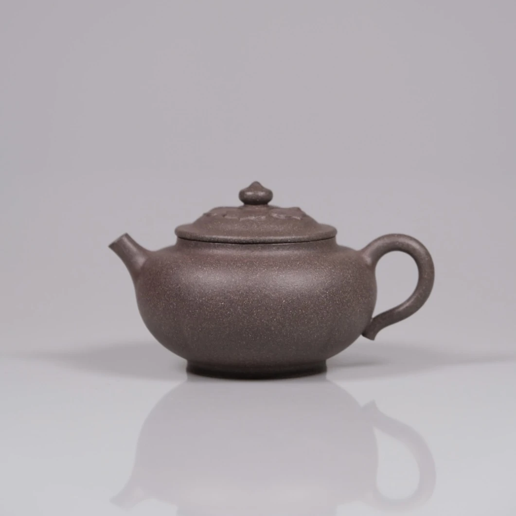 泽物十八室高晴莲蒲老段泥140cc师承王强老师全手工老壶紫砂茶具