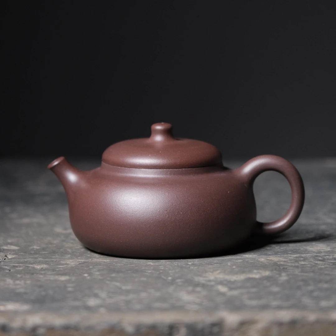 泽物柿园吴家辉纳福壶紫泥195cc师承吴界明老师全紫砂壶纯手工