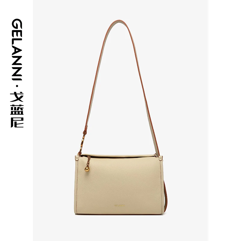 GELANNI真皮波士顿轻奢斜挎枕头包2451739