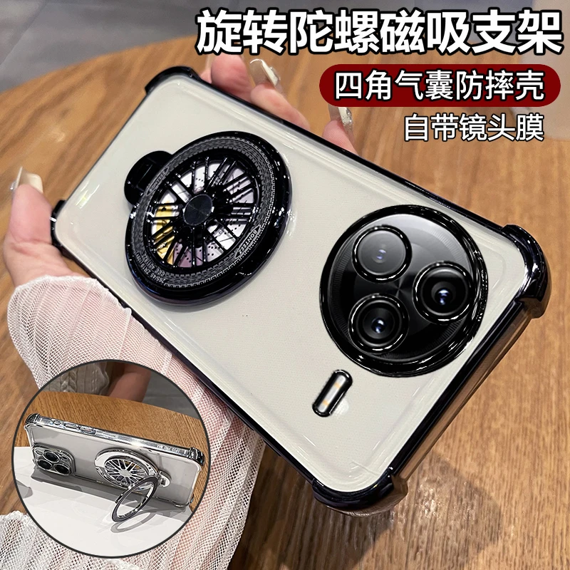 适用红米k80手机壳带支架新款气囊防摔自带镜头膜k80pro四角全包