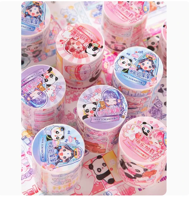 4045芯陌闪闪趣味祝福语胶带手账胶带可爱儿童女孩手账装饰素材