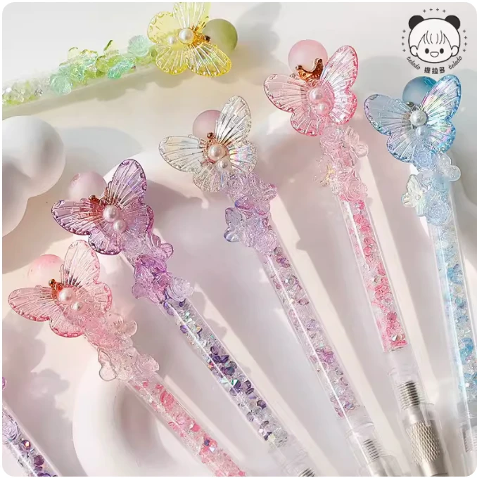 5037# 提拉多蝶入星辰皇冠蝴蝶笔刀闪钻手帐胶带贴纸裁纸刻刀