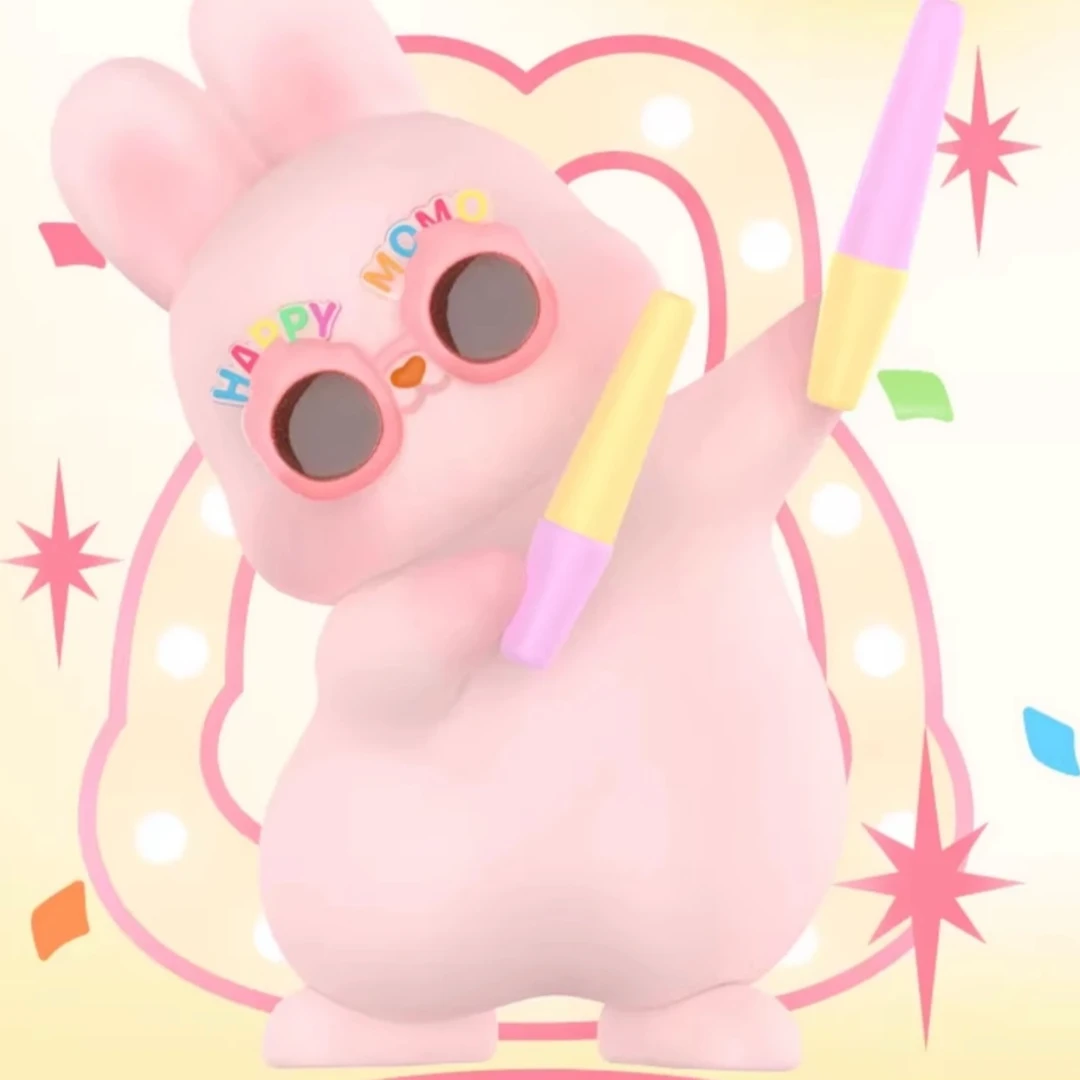 momo摸摸兔纪念日系列潮玩手办盲盒
