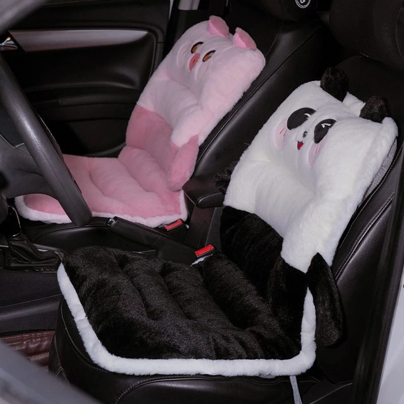 汽车坐垫冬季新款汽车连体坐垫办公室座垫靠垫一 体椅子靠背垫子