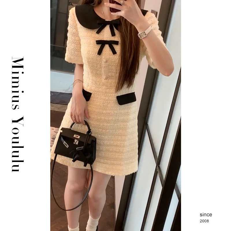 【mimius】&橘子【浅思夏】清凉娃娃领连衣裙 汉服 F03433
