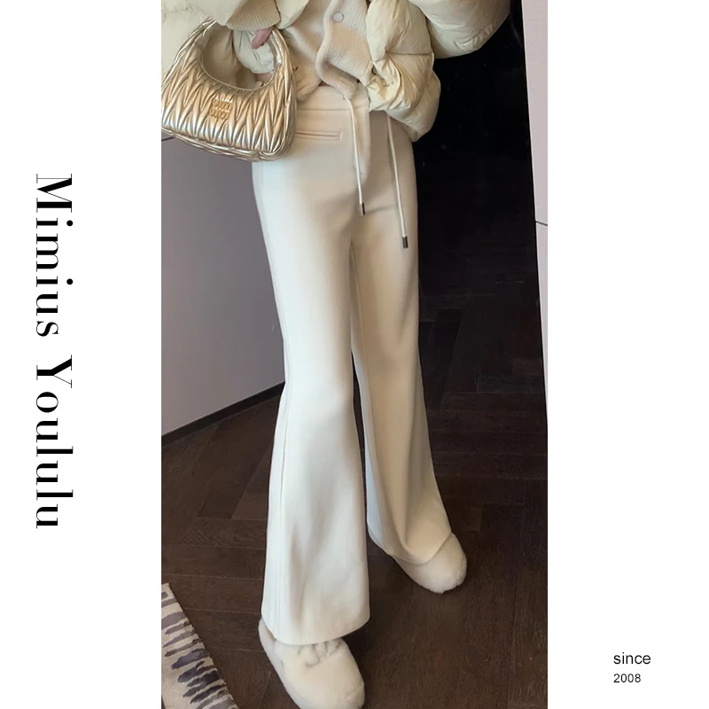 【mimius】七七 强推瘦瘦裤～高克重保暖显瘦微喇休闲裤 F11193