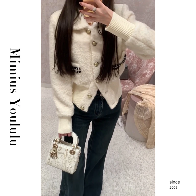 【mimius】游鹿鹿 小香风翻领收腰加厚短外套 汉服 F11037