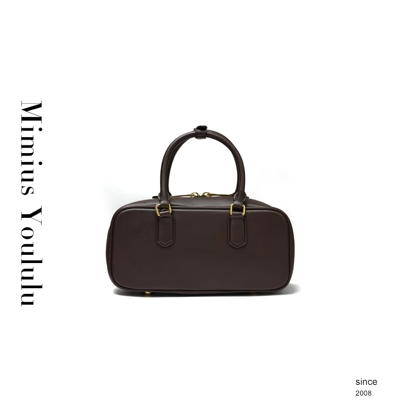 【mimius】七七 miu系经典羊皮手提包-附肩带/可斜挎 WF08326-1
