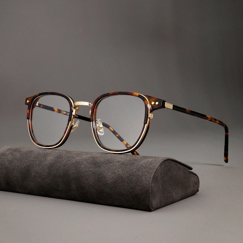 TENGTGLASSES/藤堂镜梁朝伟同款手工复古超轻可配防蓝光近视眼镜