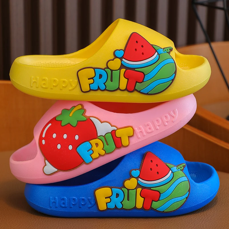 踩屎感男童拖鞋卡通水果夏季3-6岁宝宝家居防滑防臭舒适新款防臭