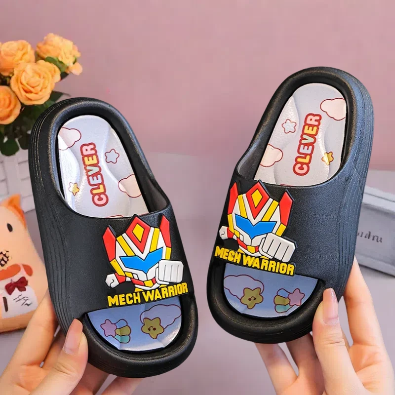 【夏新款】男童拖鞋加厚底耐穿轻便舒适卡通超人户外休闲透气凉防臭