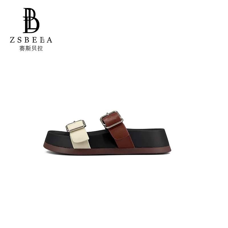ZSBELLA牛皮勃肯凉鞋女士拖鞋ZS0376