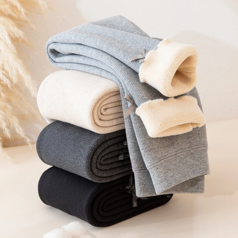 儿童打底裤特厚冬季宝宝外穿薄绒秋冬款女童加绒加厚螺纹长裤子