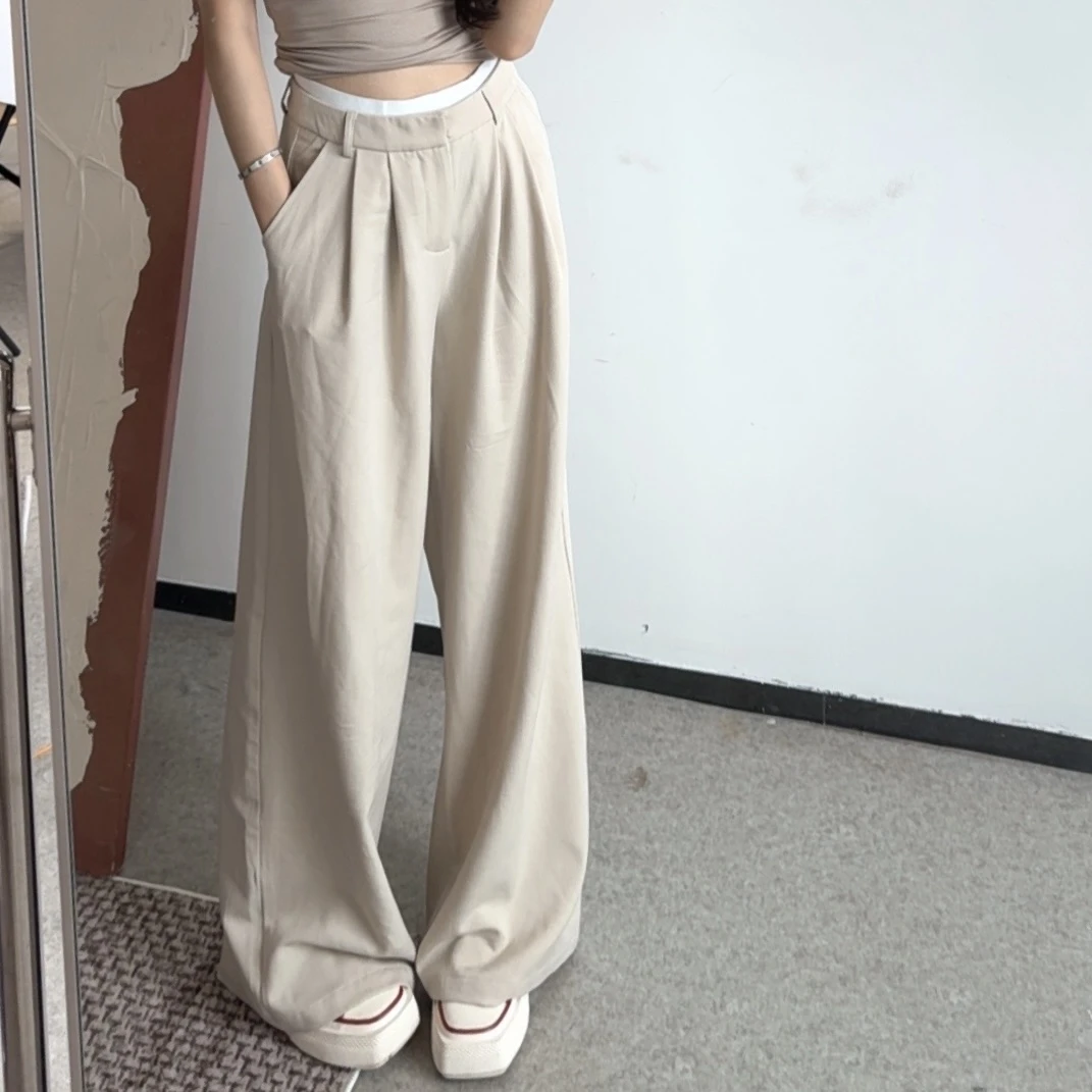 清清利达 NEW DADADA【垂垂裤】显瘦百搭设计师简约休闲长裤TP866