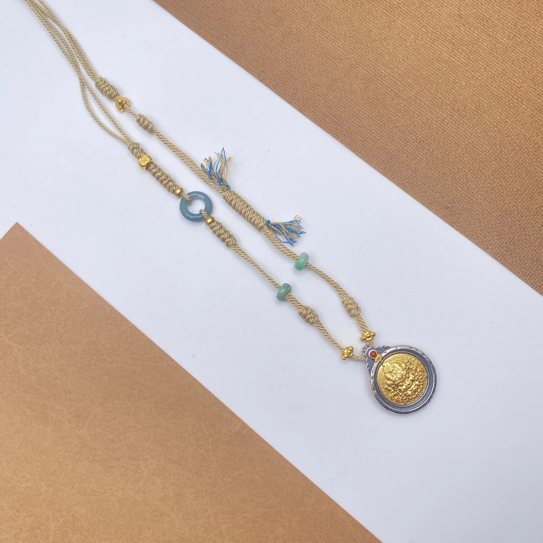 吊坠925银 B03银饰项链复古编织纯手工  多样性发货@只发一件