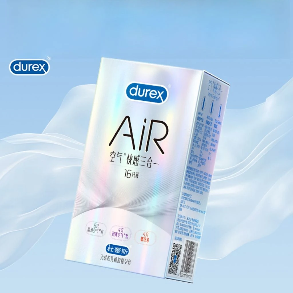 durex/杜蕾斯AiR隐薄天然胶乳橡胶避孕套男女用空气套润滑安全套