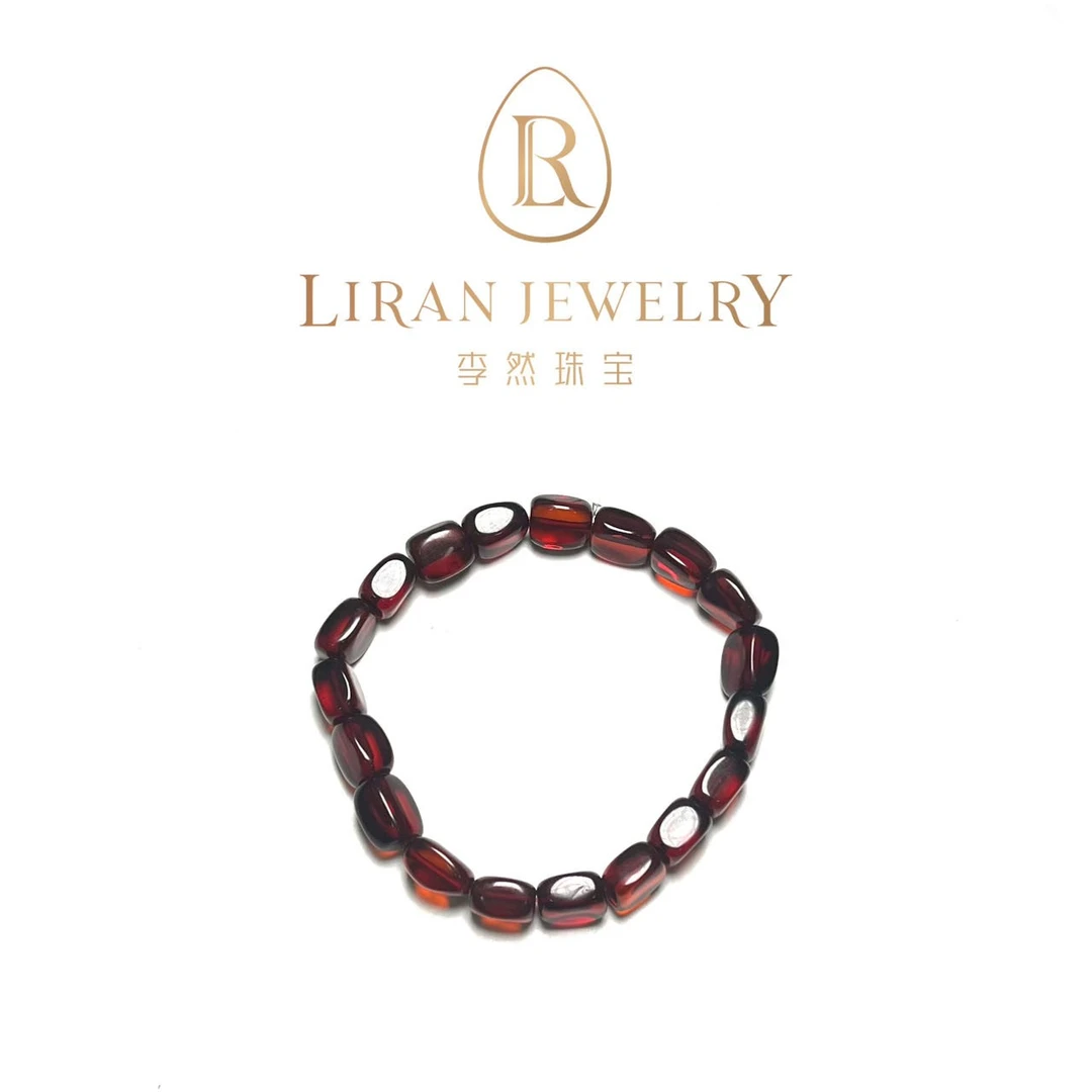 【李然珠宝×包包珠宝】血珀随型手串气质时尚百搭单圈（多样性发货）