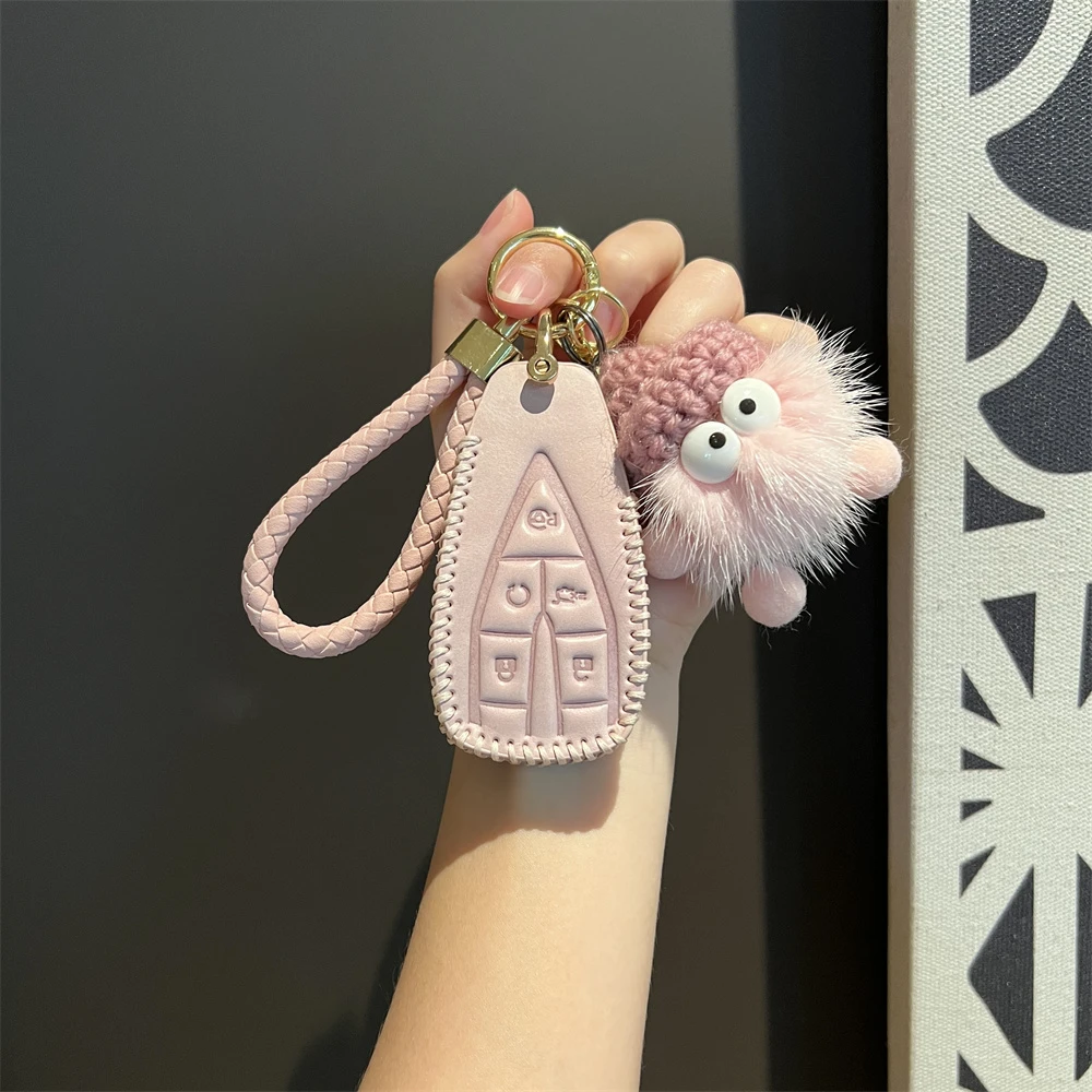 长安逸动plus钥匙套cs55欧尚X5CS75plus5扣Z6壳univ/unit包X7真皮