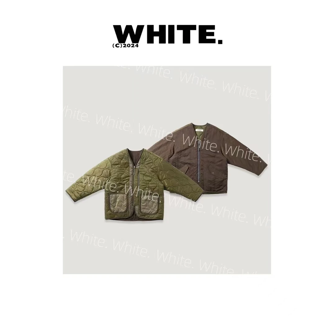 【果核】日系复古 两面穿V领棉衣