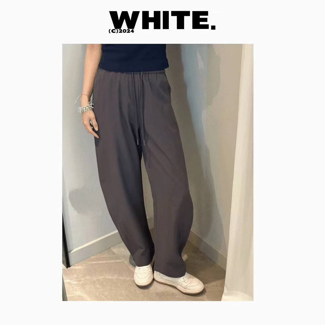 【空谷】女士夏季弯刀立体剪裁休闲裤