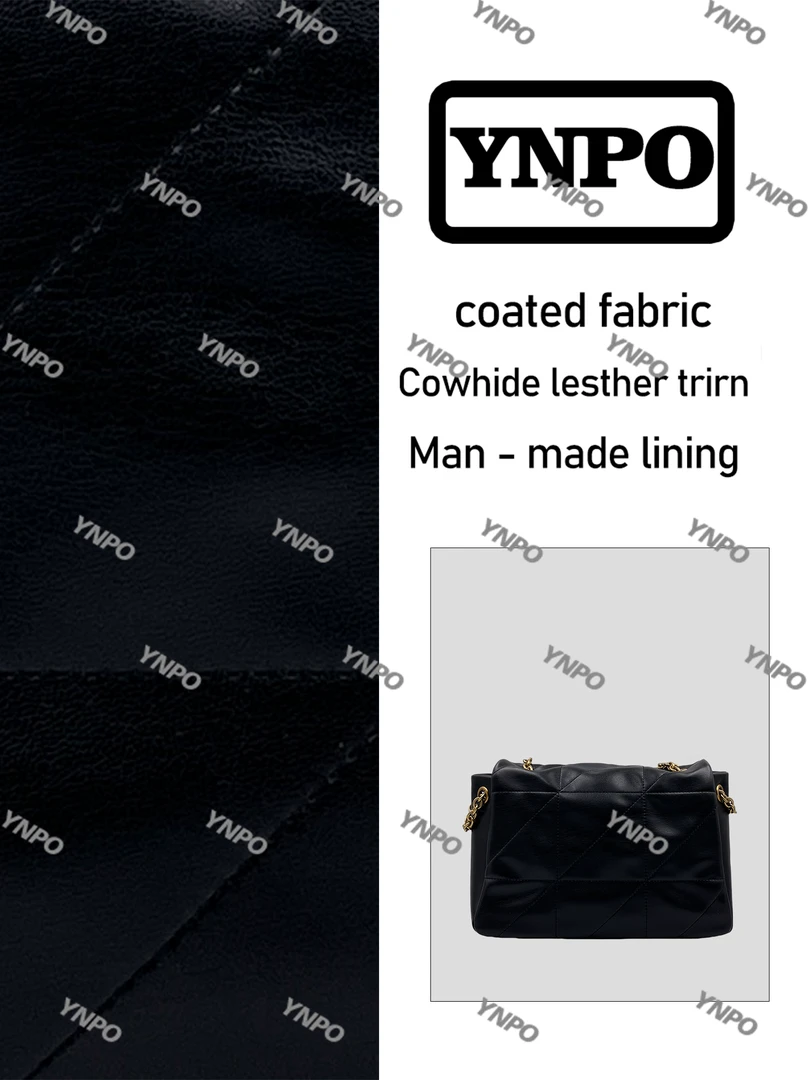 YNPO手工真皮女包斜挎包 0361 黑色