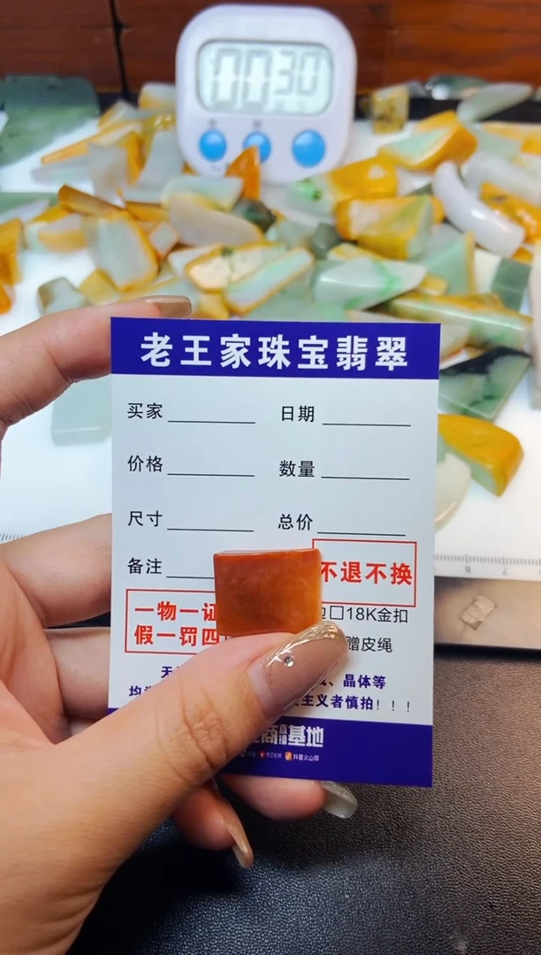 【闪购商品】翡翠颈饰未镶嵌料子