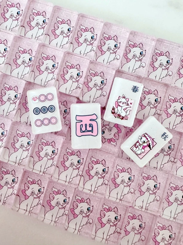 DIY卡通原创创意麻将饰品摆件