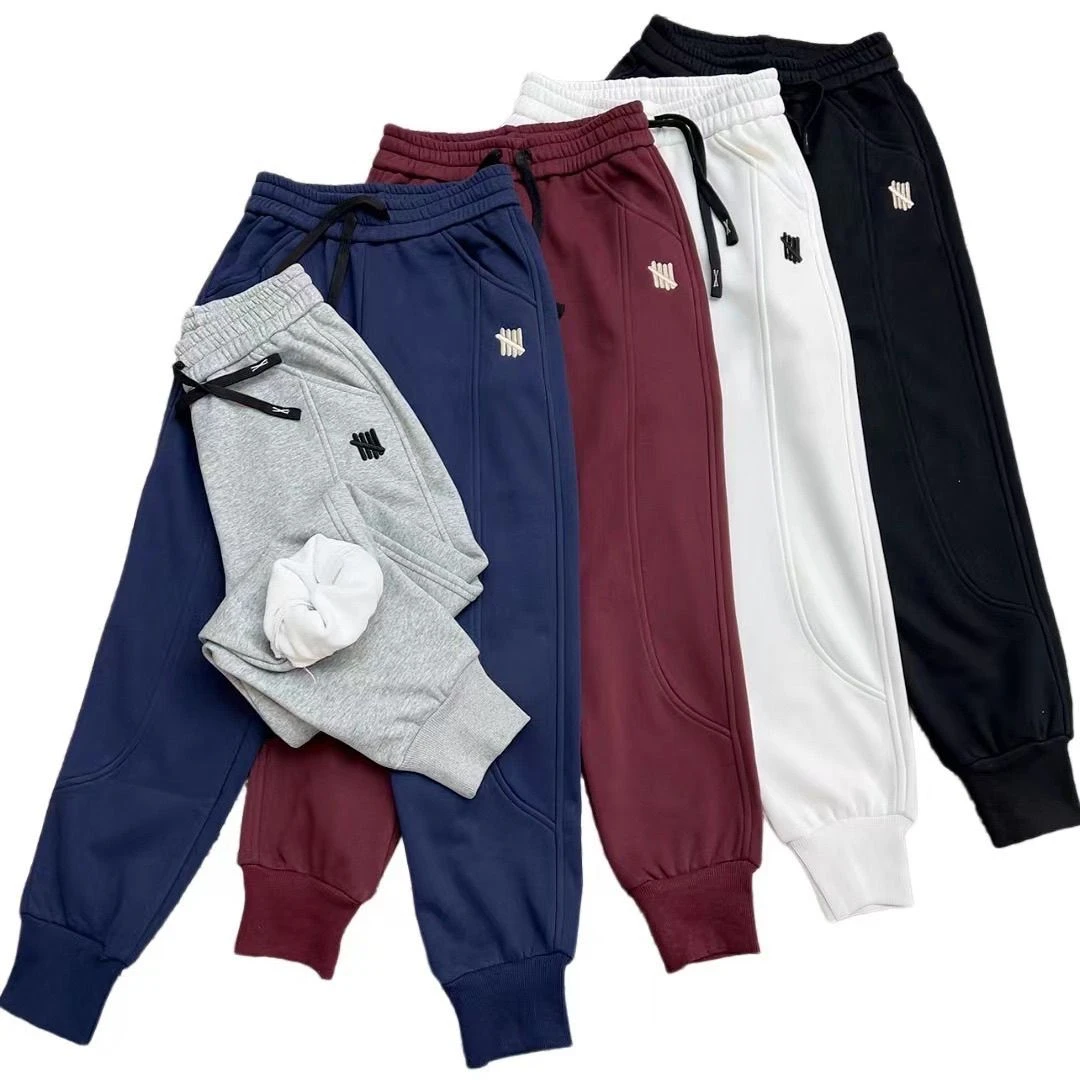 秋冬女士时尚宽松卫裤新款加绒加厚休闲裤束脚小个子洋气百搭时尚