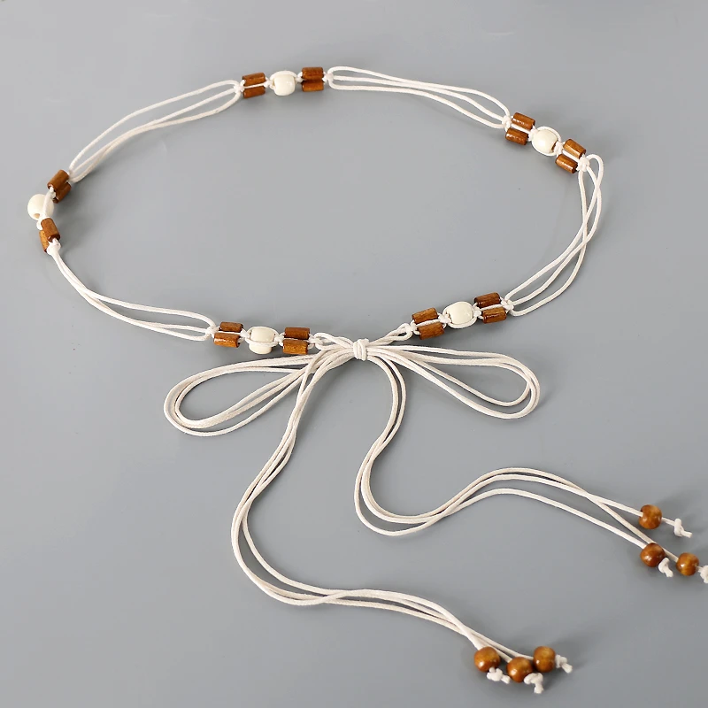 民族风编织细腰带女复古百搭配连衣裙子装饰腰链绳子个性收腰配饰