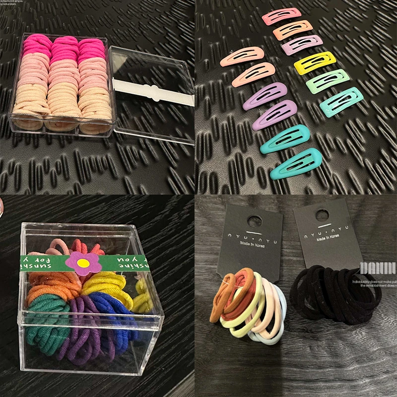 女童气质百搭彩色发绳简约高弹力耐用皮筋头绳DN24C0004