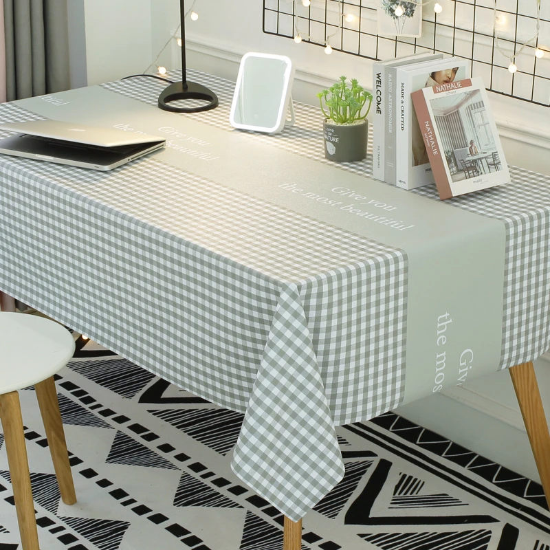 新疆包邮pvc餐桌布防水防油防烫免洗桌布学生书桌ins茶几台布北欧