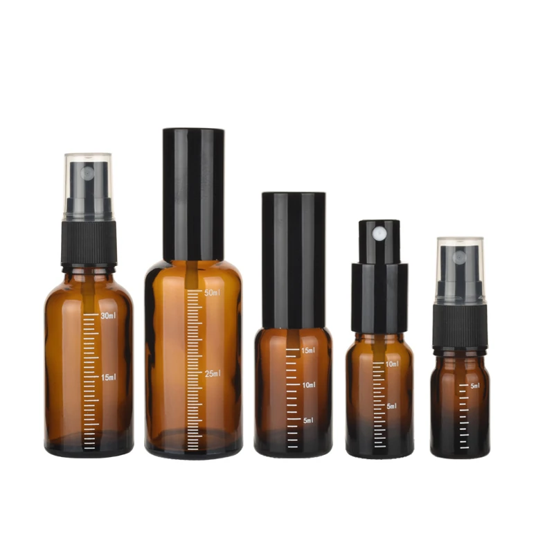 茶色避光喷雾瓶玻璃分装瓶细雾化妆水补水高档化妆品滴管精油空瓶