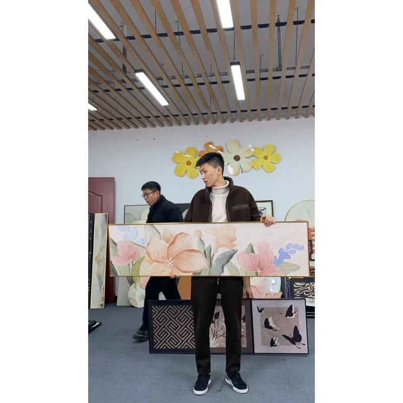 奶油风卧室床头装饰画小清新沙发背景墙主卧次卧挂画花卉40150