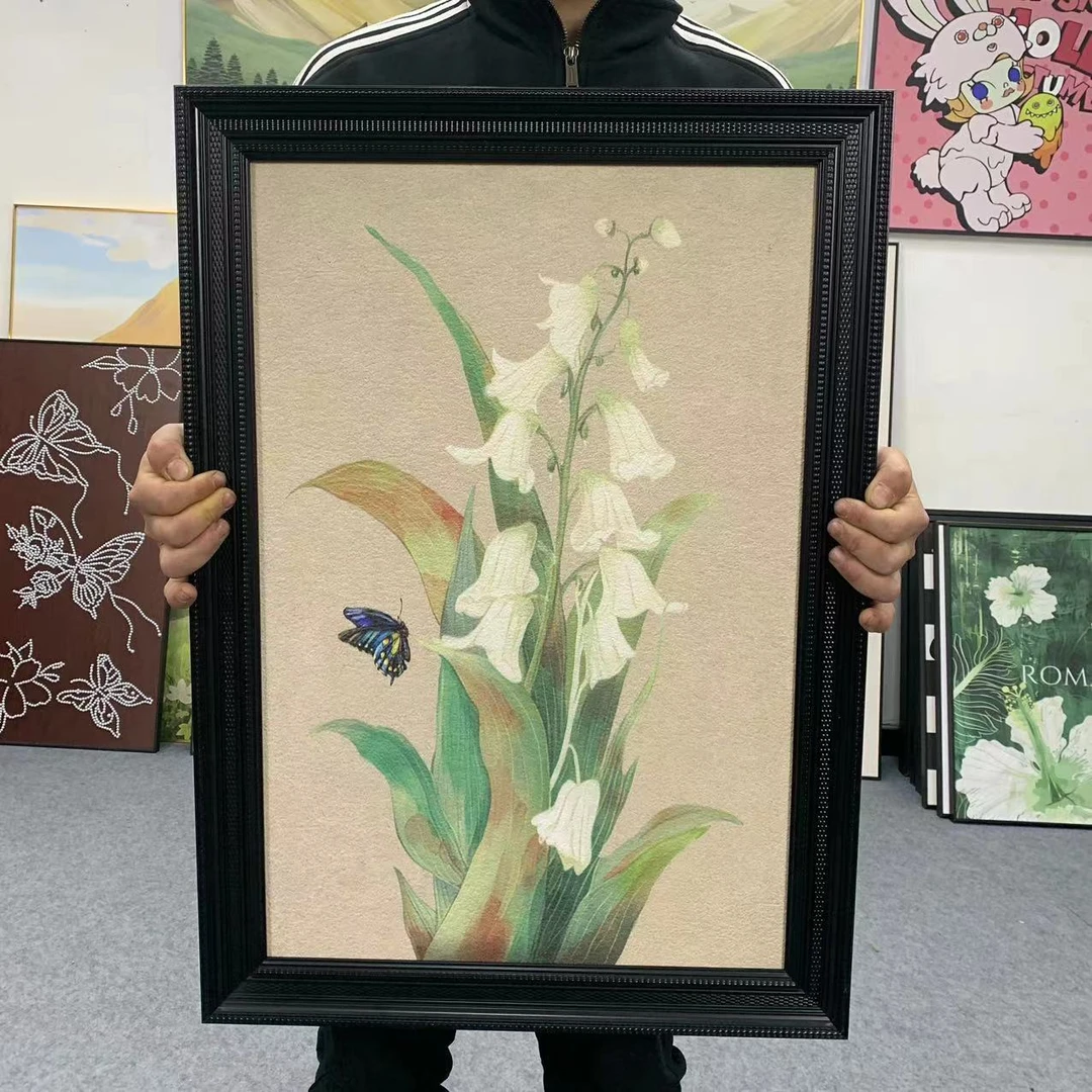 现代简约小清新客厅装饰画原木奶油风餐厅壁画玄关画植物花卉5070