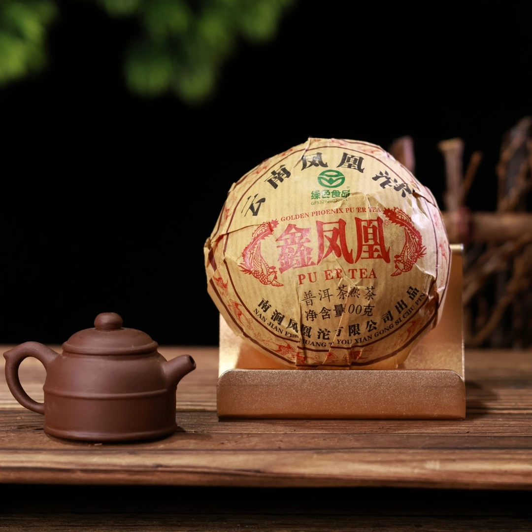 经典凤凰沱茶|鑫凤凰2022年凤凰沱茶熟茶100g|一条五沱