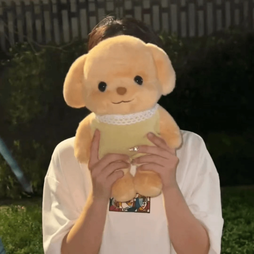 【现货】森贝儿玩偶大号贵宾犬毛绒玩具娃娃闺蜜七夕礼物小鼻嘎毛绒