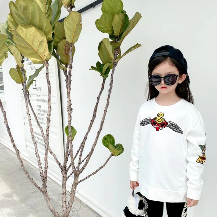 .6006【经典天使】时尚印花亲子儿童卫衣