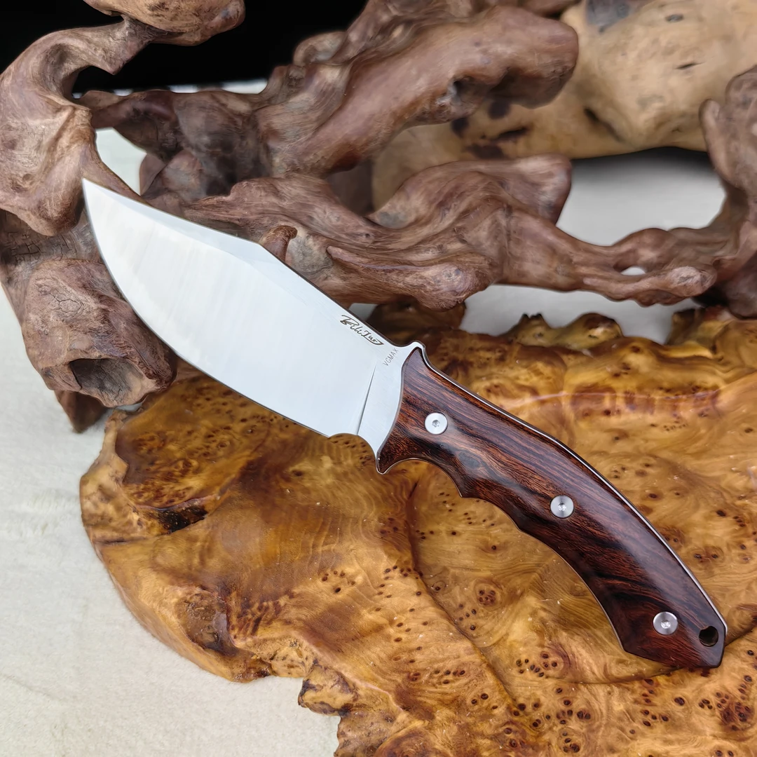 VGMAX一体龙骨户外露营手把肉小刀全手工制作便携剔骨牛排刀