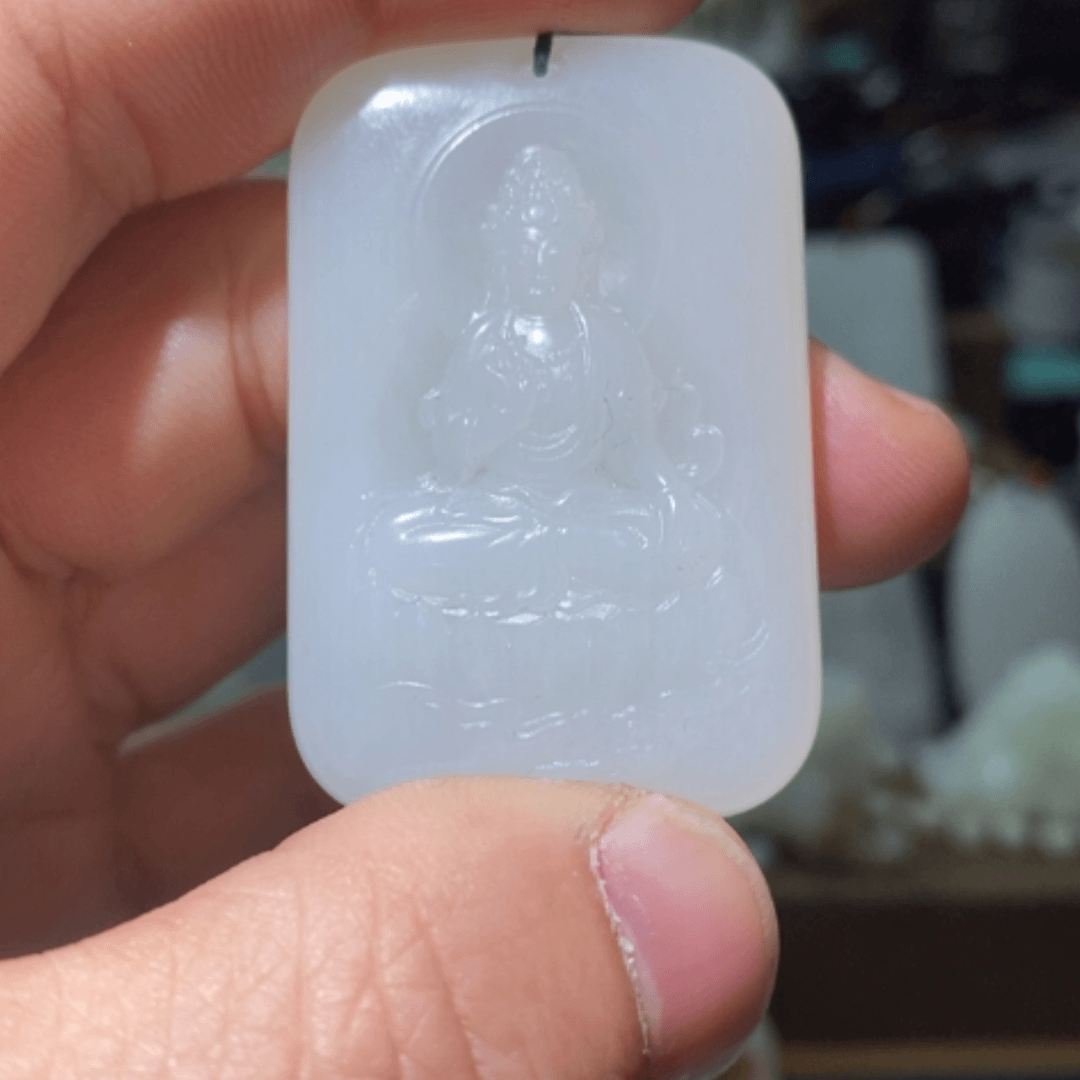 【闪购商品】和田玉（糖玉）颈饰未镶嵌笑***、